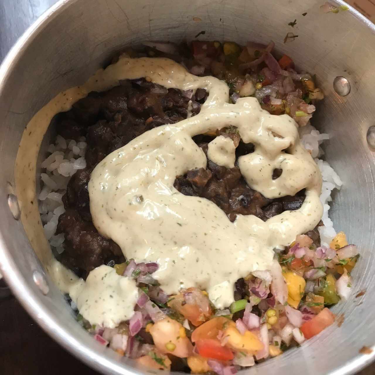 calentado con pico de gallo de lulo 