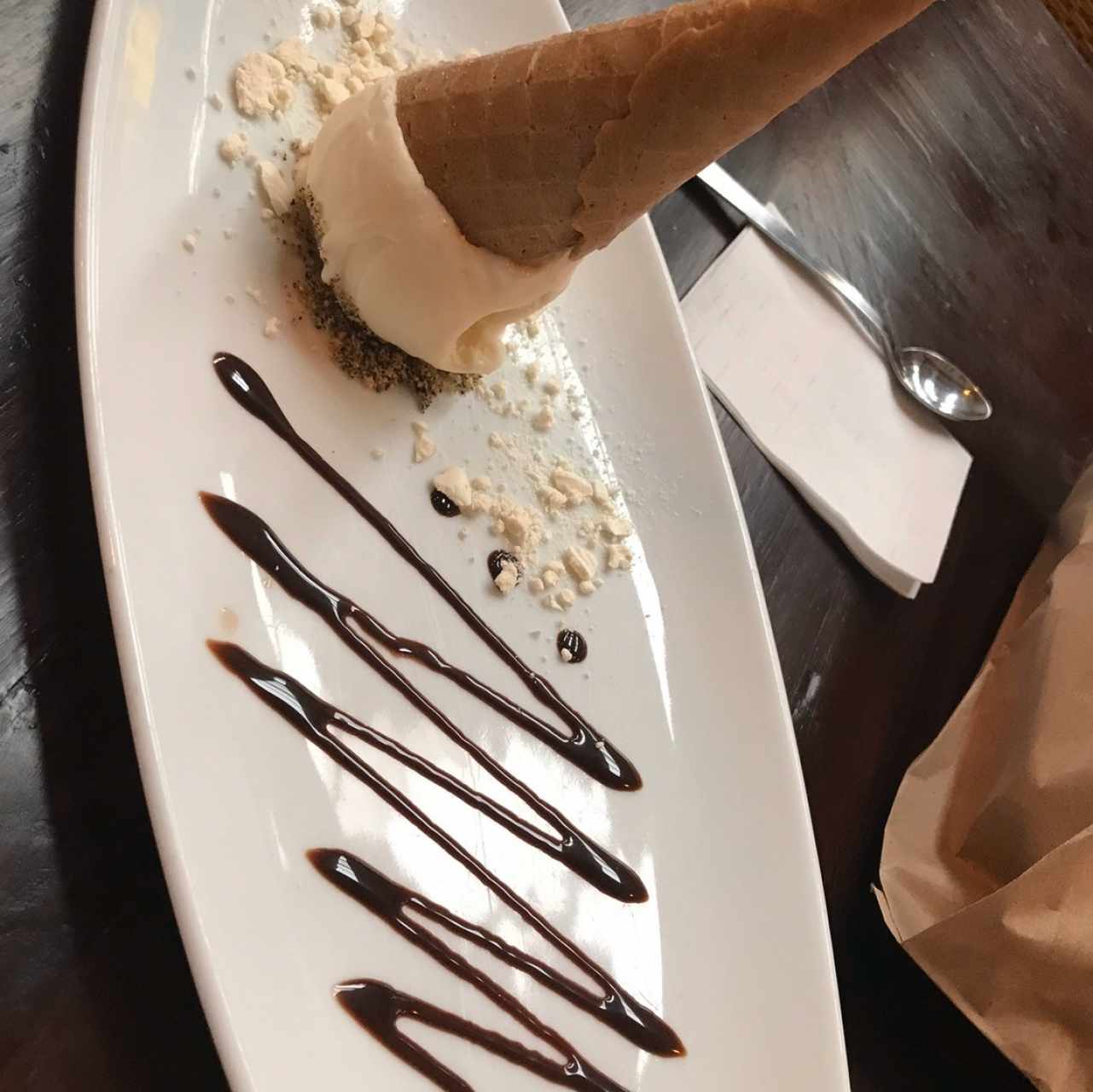 bola  de helado copo azu