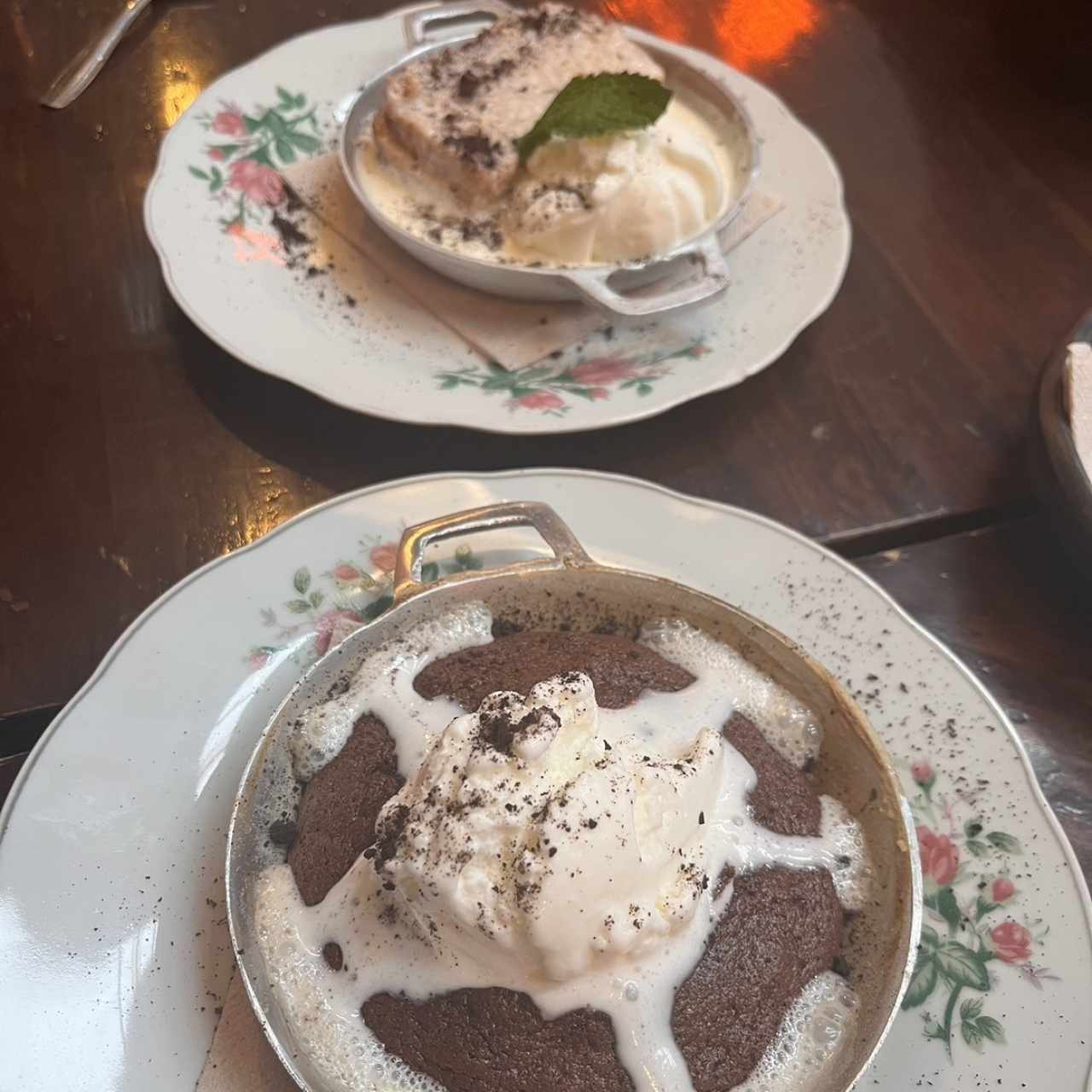 Torta de chocolate y de banano