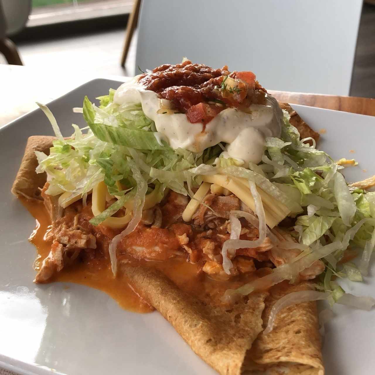crepe de pollo mexicano