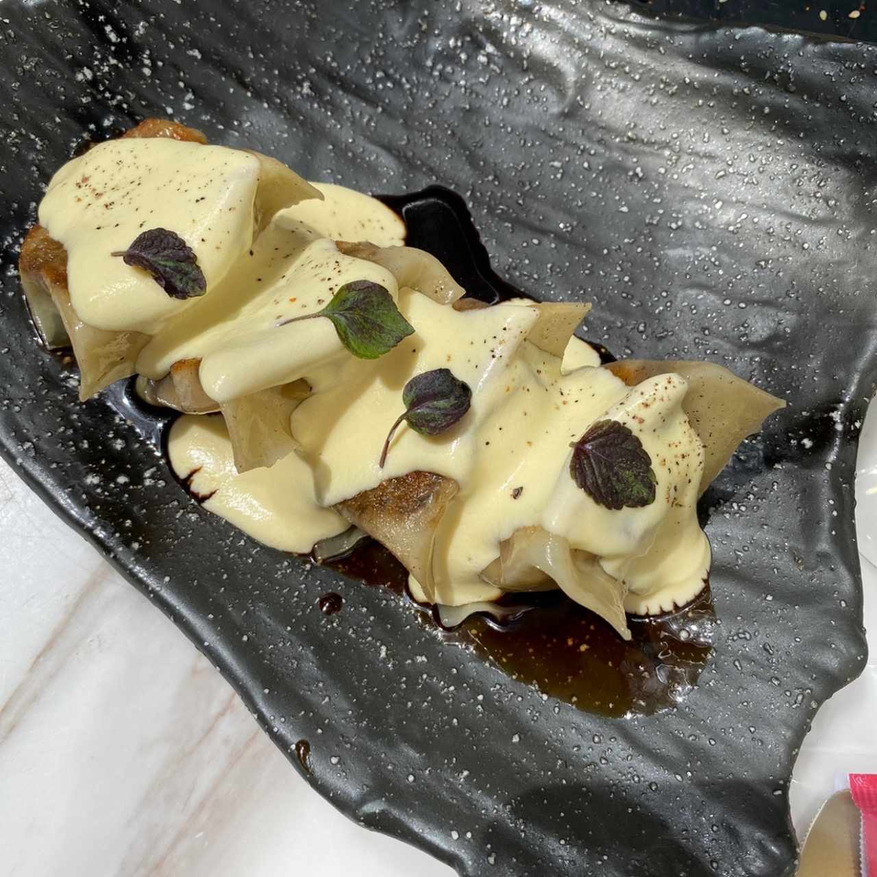 truffled mushroom dumplings