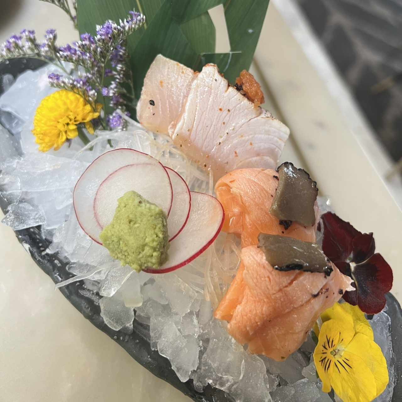 Sashimi - king salmon & hamachi 