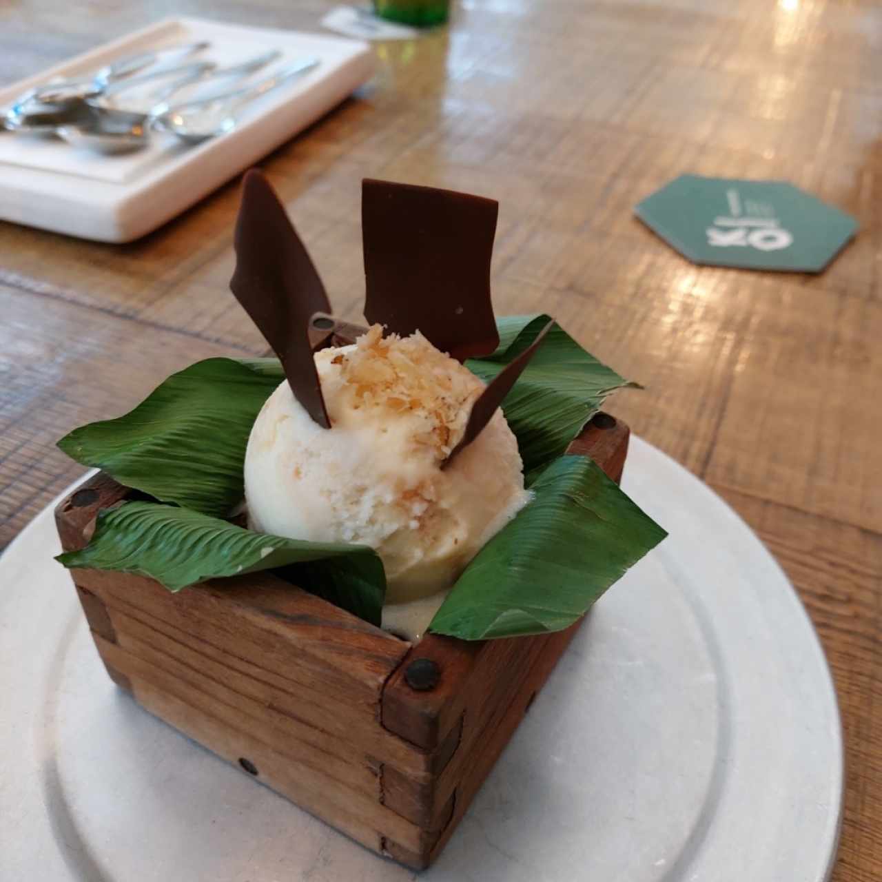 Helado con Brownie y sal 