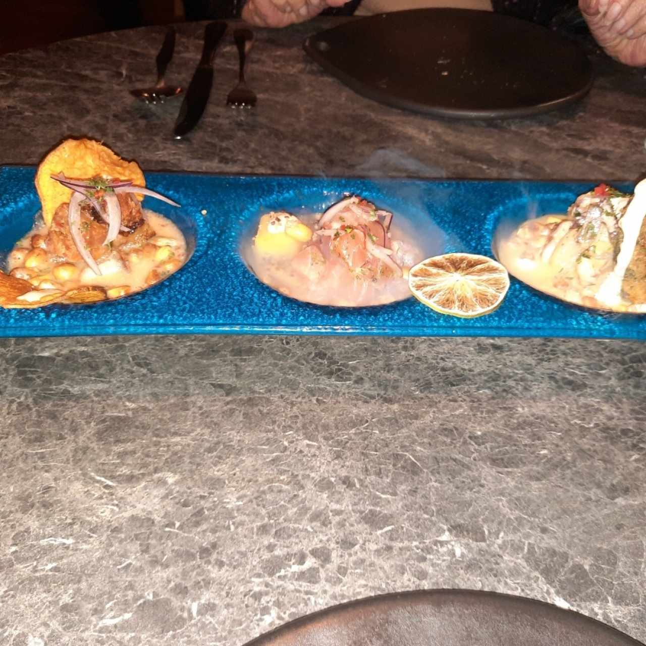 trilogía de Ceviches 