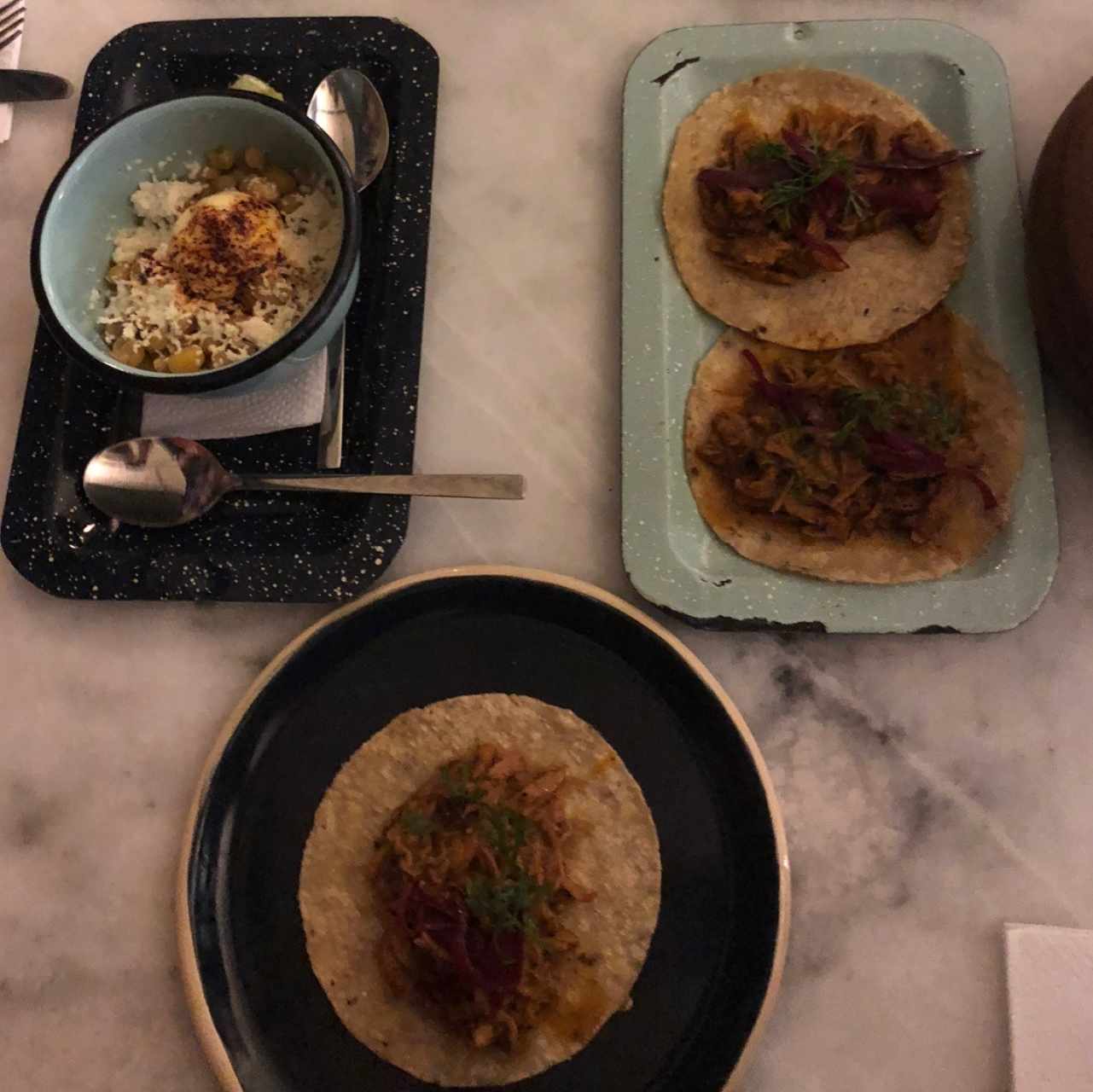 Esquites y tacos de pantera