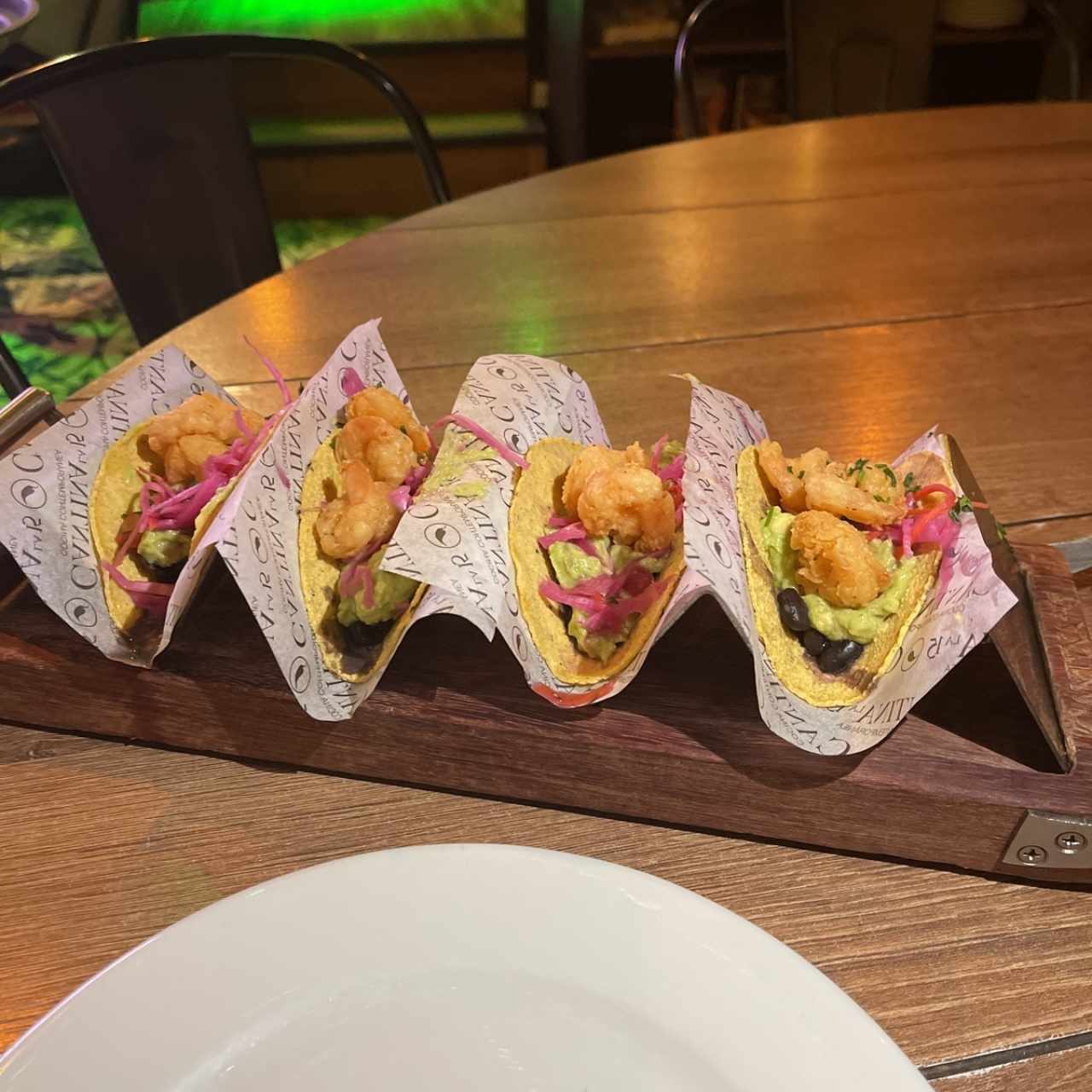 Tacos con camaron