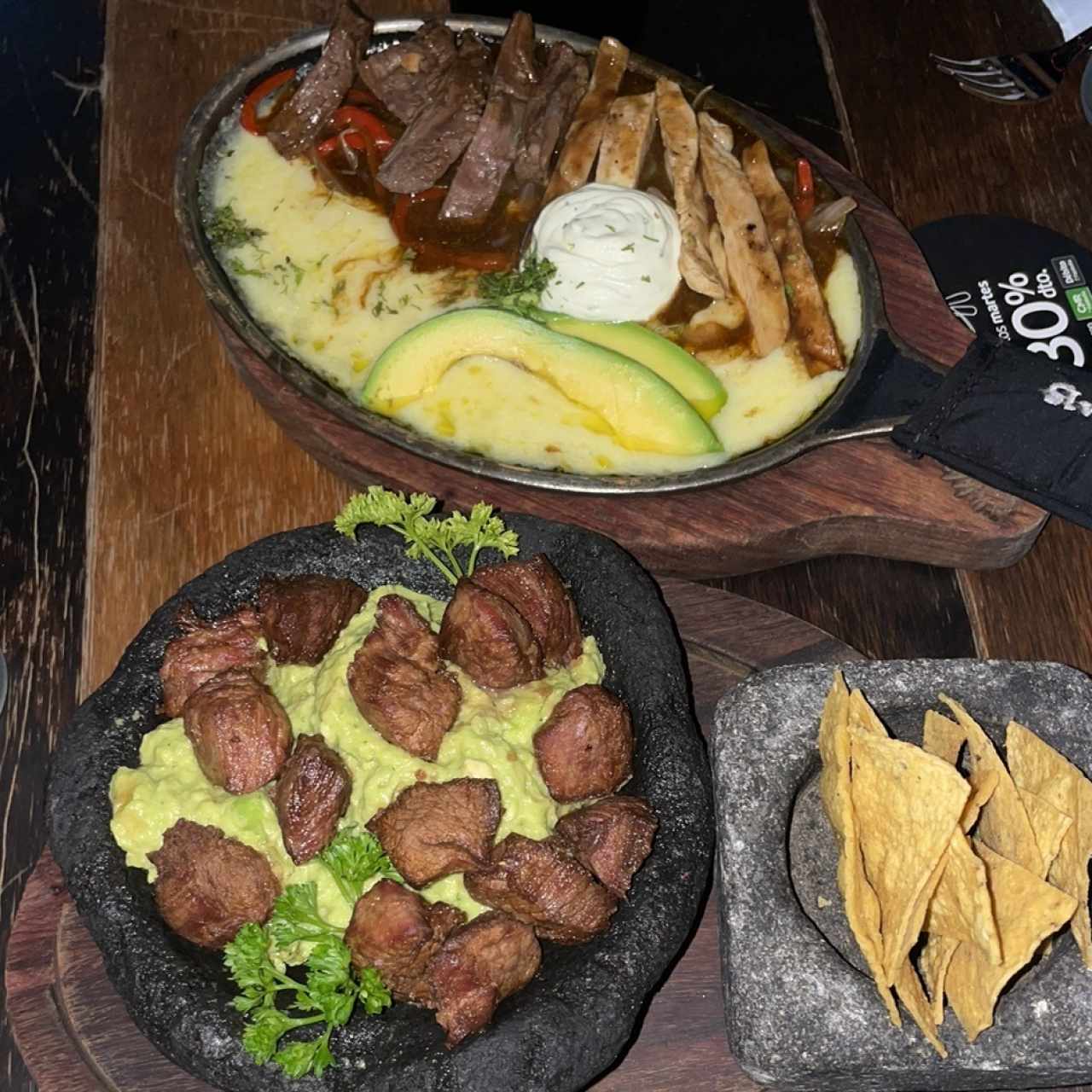 Chicharrones de Lomo y Fajitas mixtas