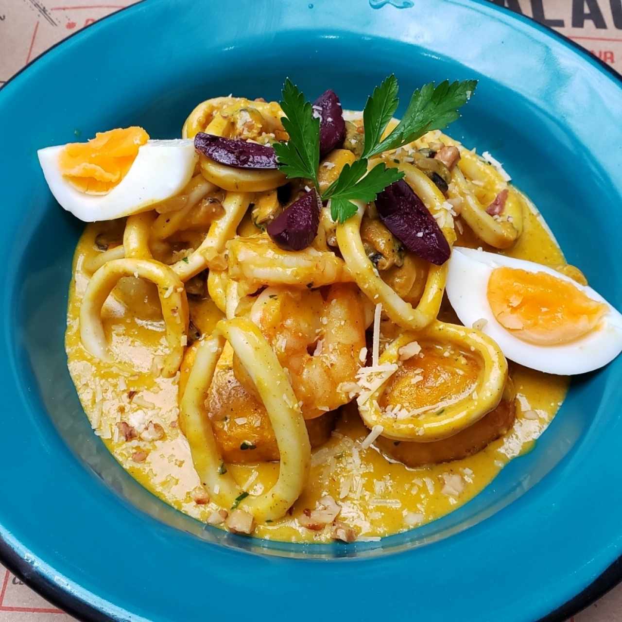 Ají de mariscos