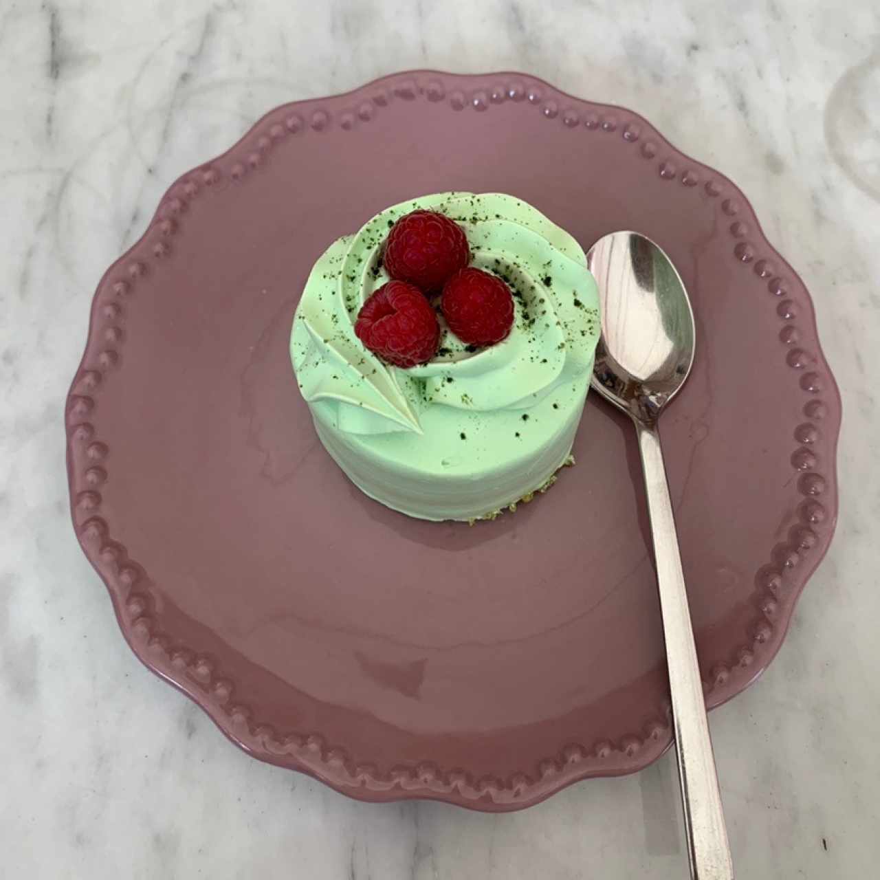 Guilty less matcha cake