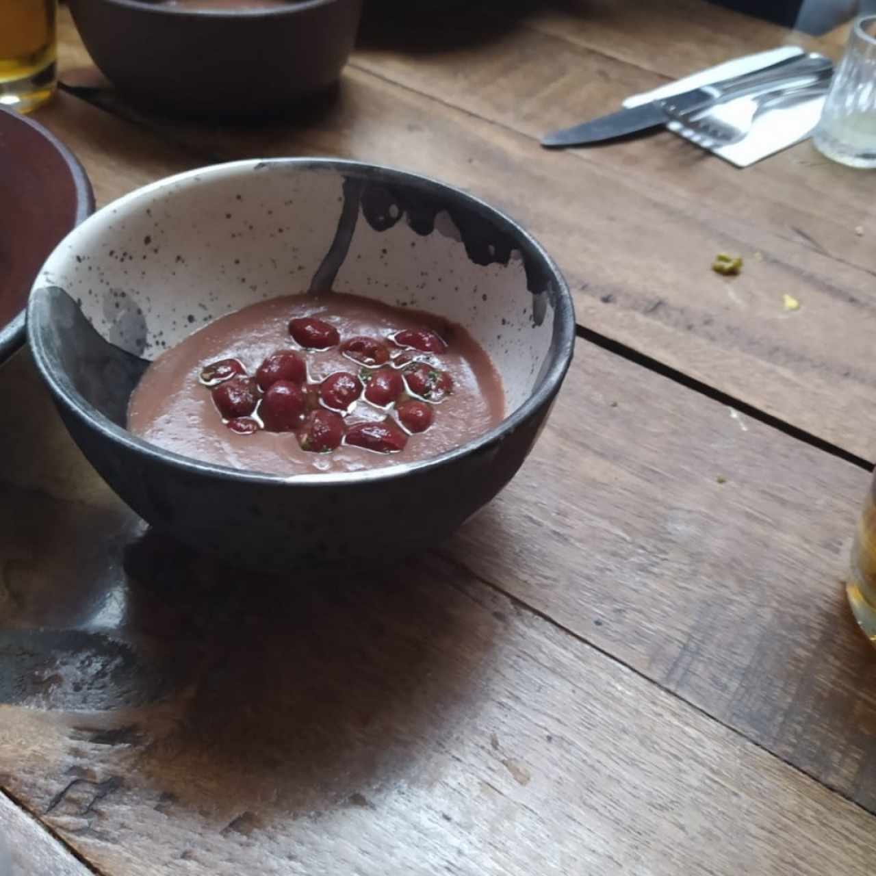 Acompañamiento, puré de frijol 