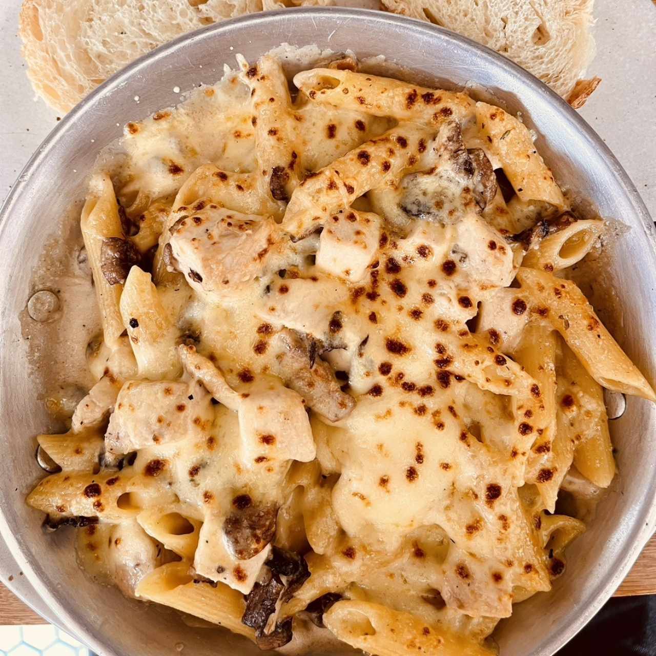 Penne regiata al forno de la casa 