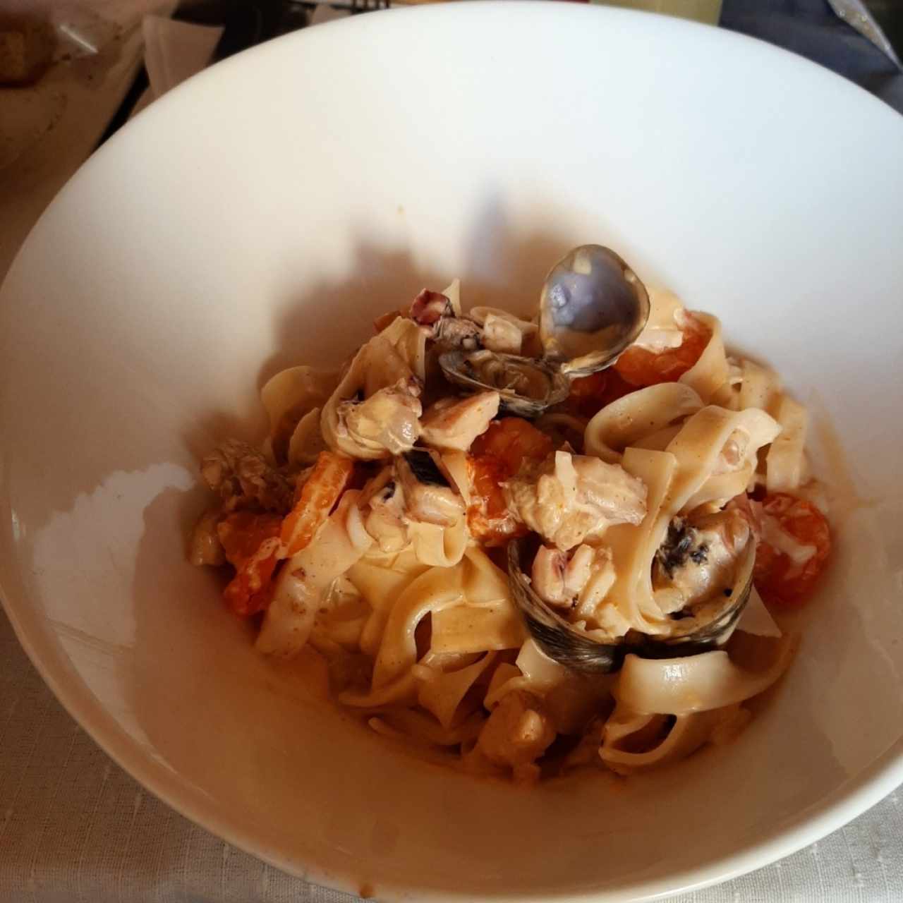 Fetuchini frutos del mar.