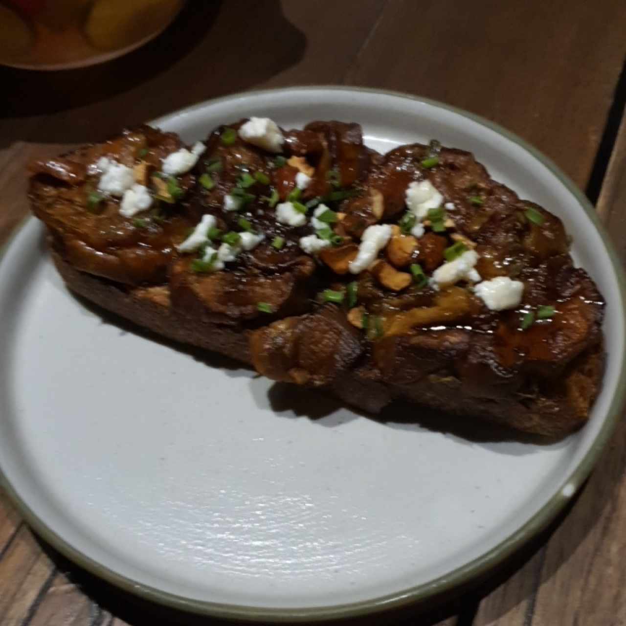 tostada de berenjena 