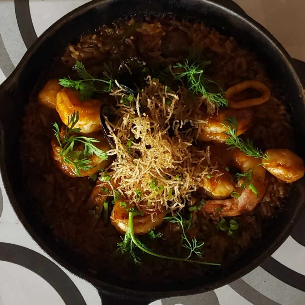Arroz Meloso de Mariscos 