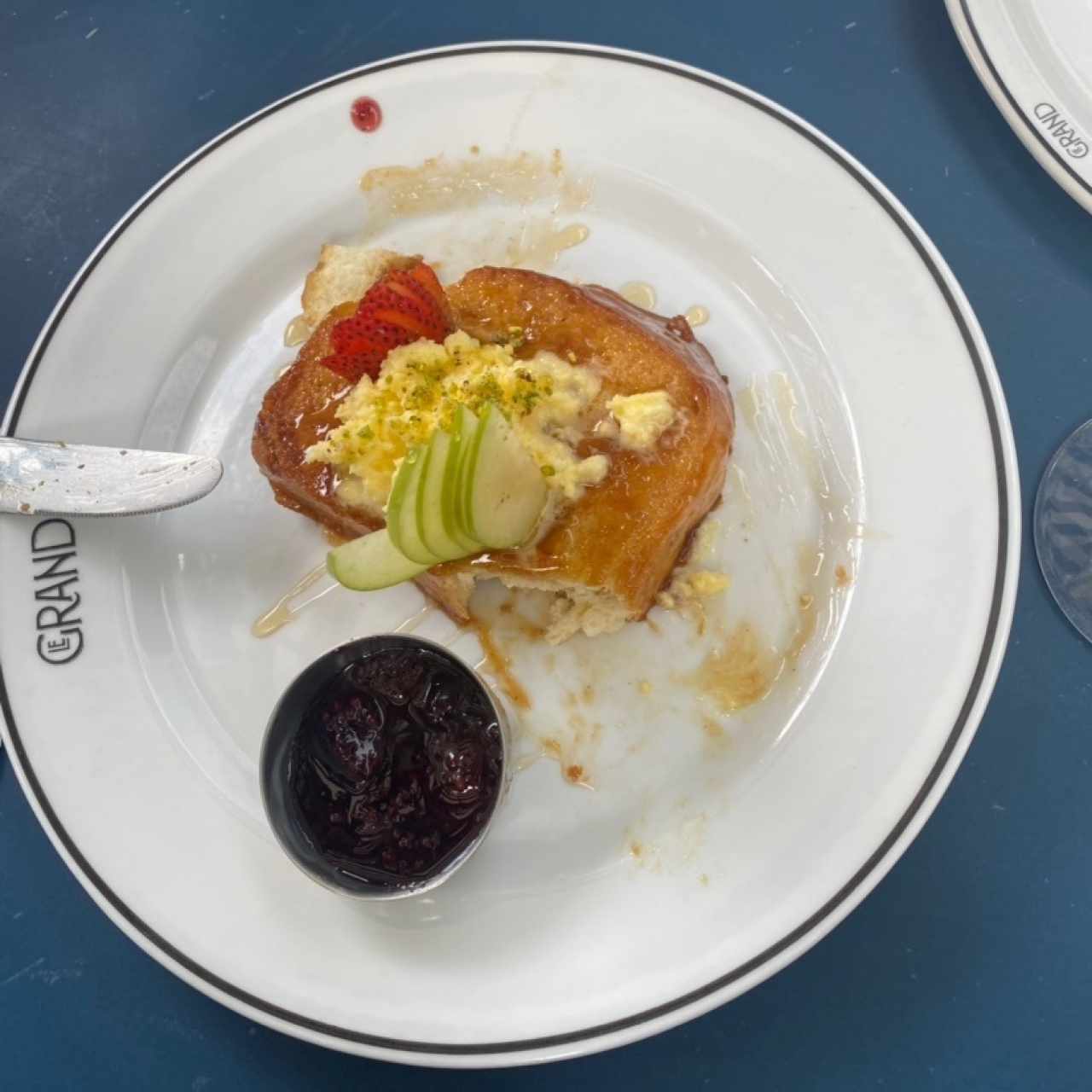 Tostada francesa recubierta en miel 