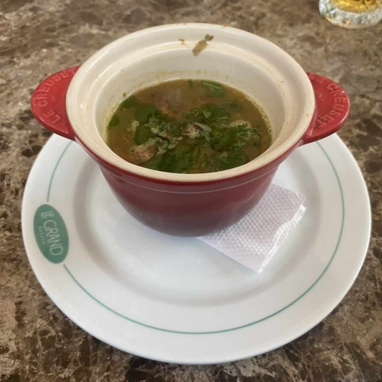 Sopa lentejas 