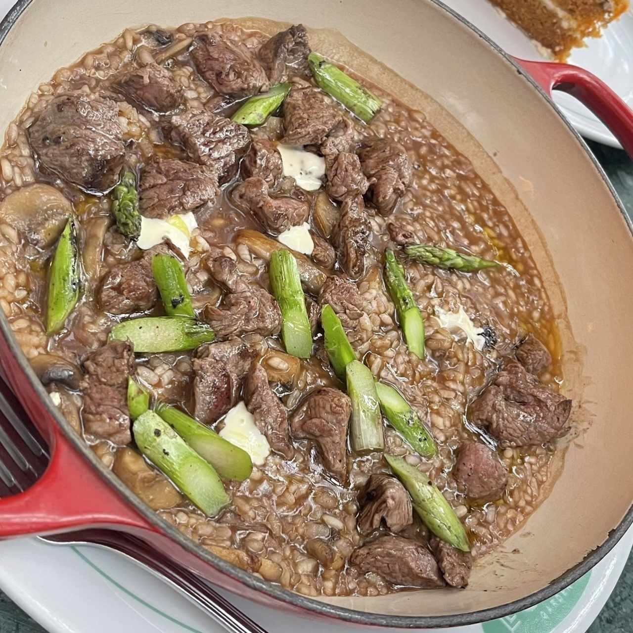 Arroz caldoso con lomo