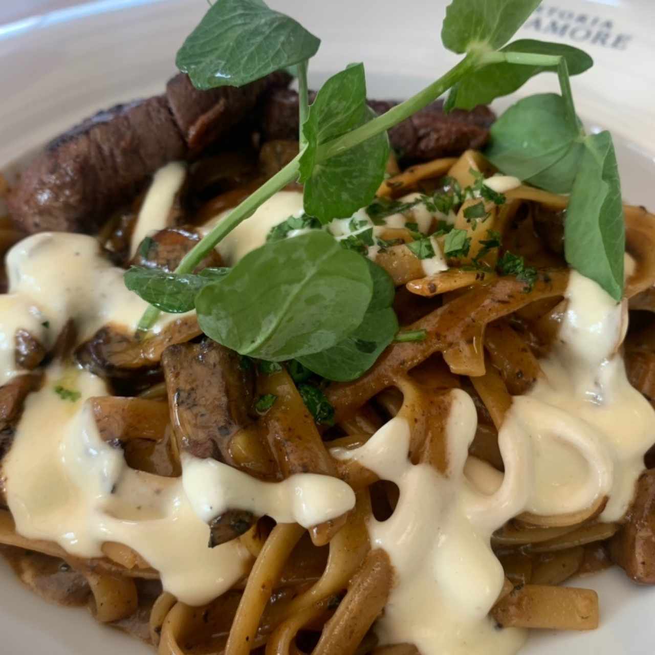 Tartufo e fungi con adicion de lomo