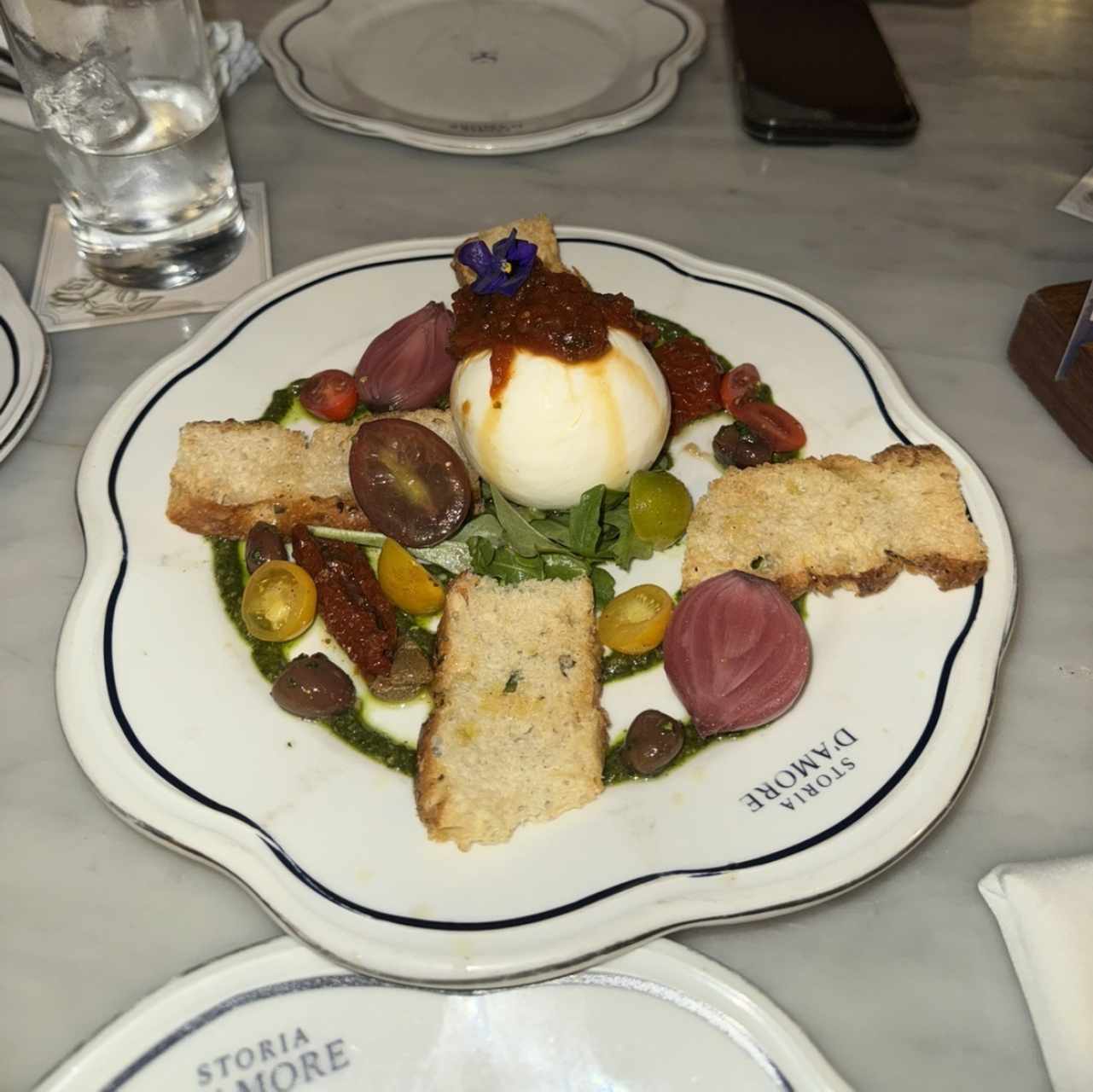 Burrata de la casa 