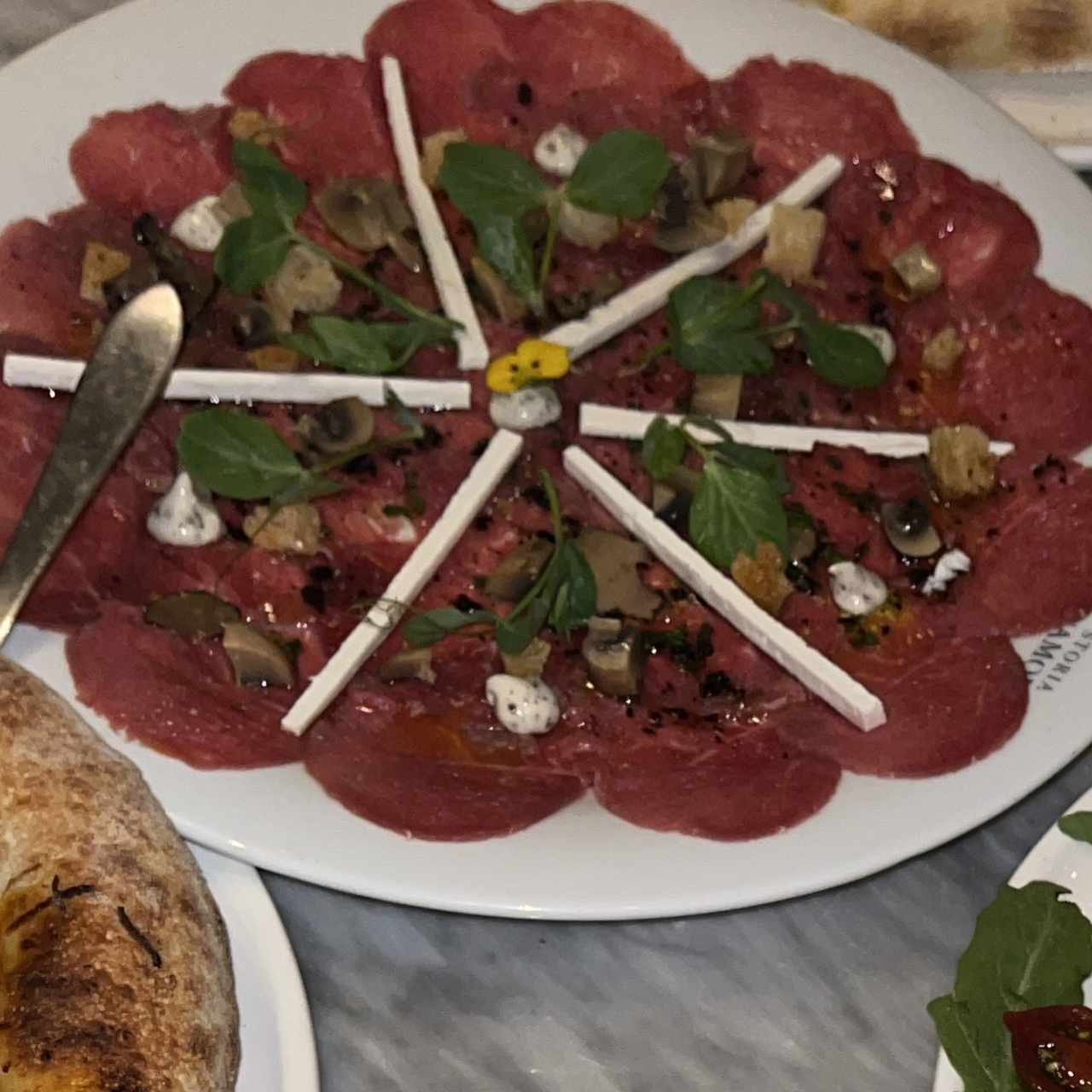 Carpaccio de manzo 