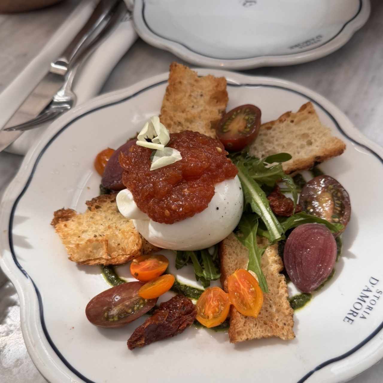 Burrata de la casa