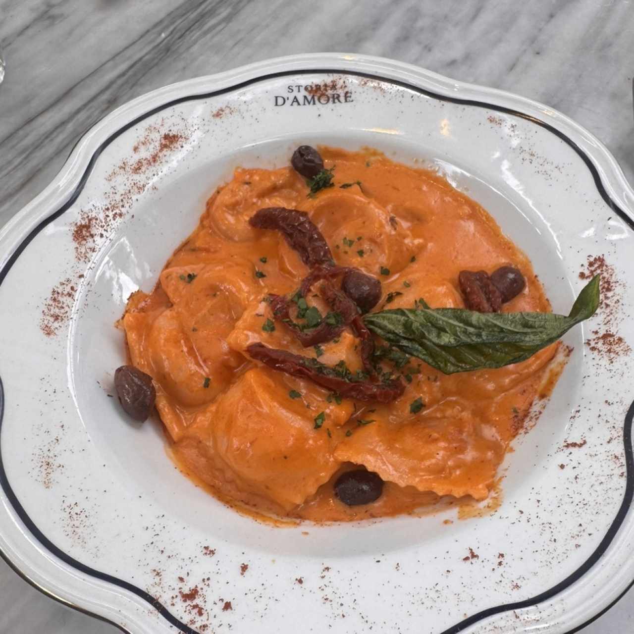 Ravioli de salmon