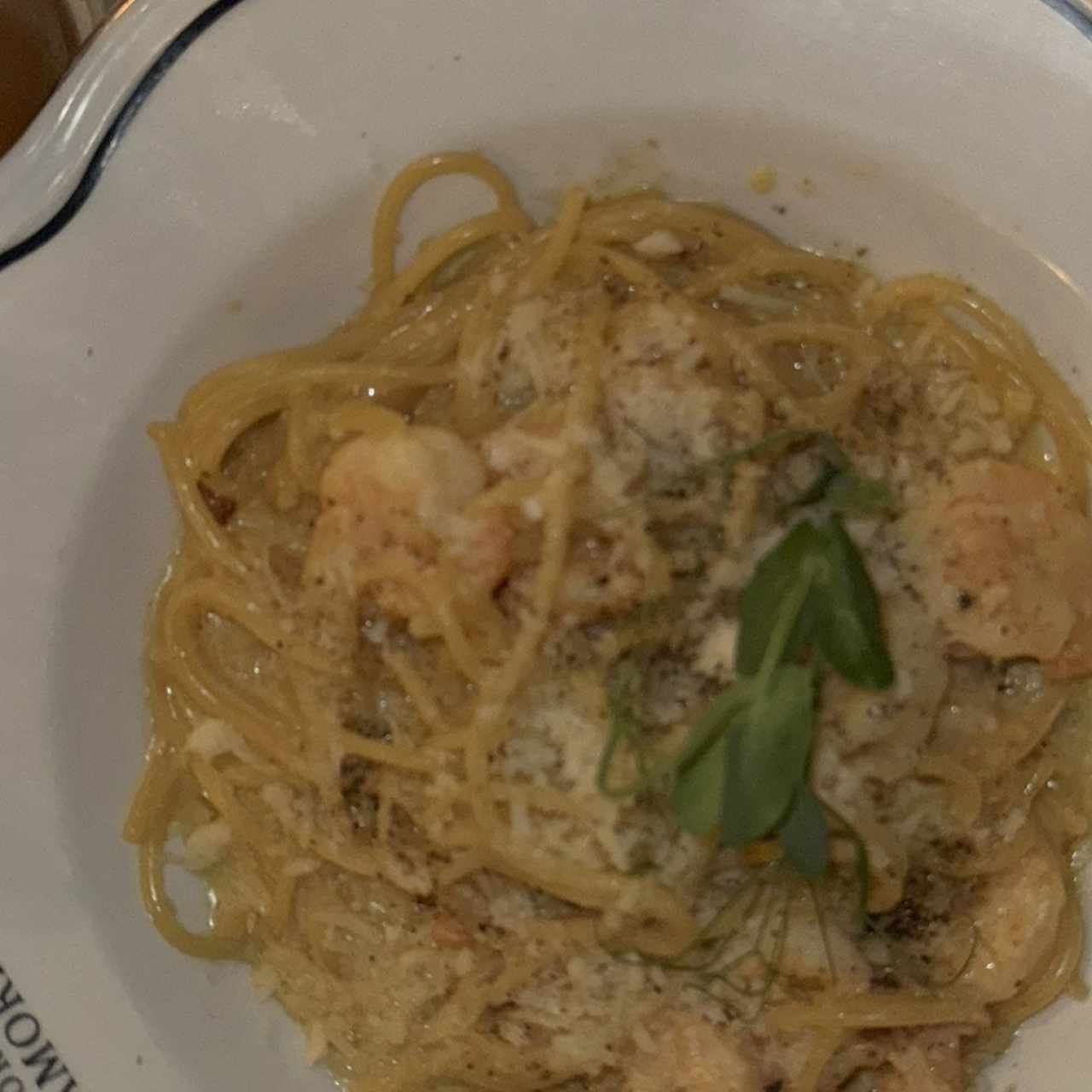 Cacio e pepe gamberi 