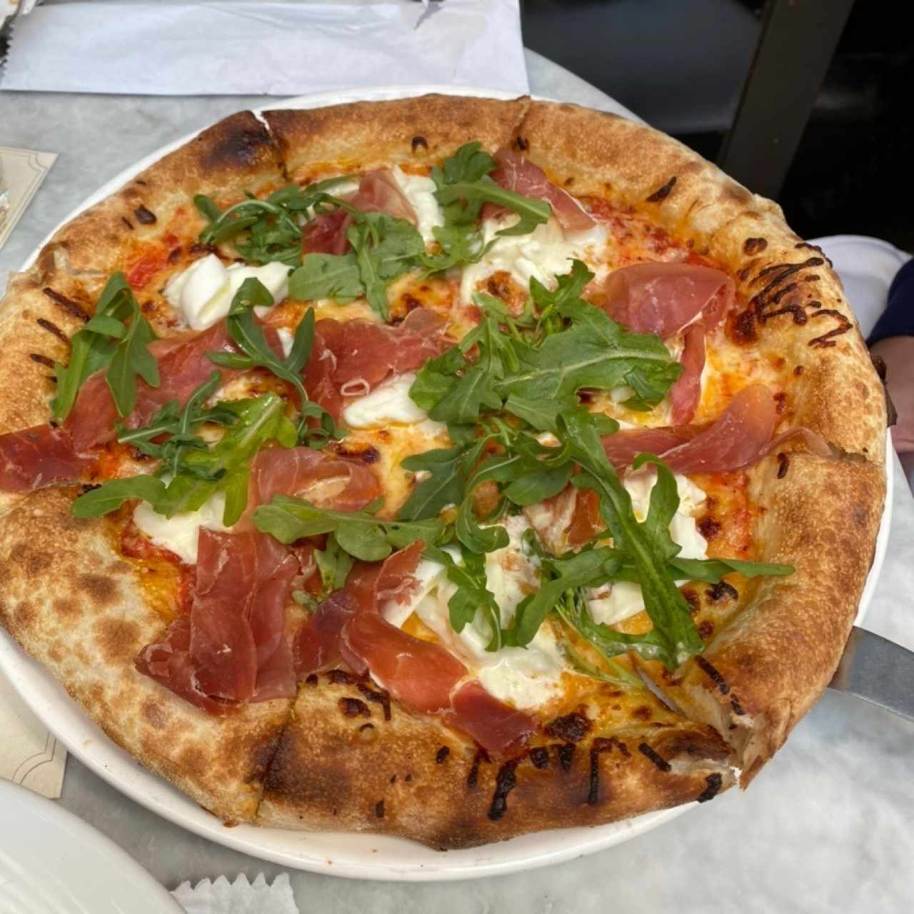 Pizza burratta 