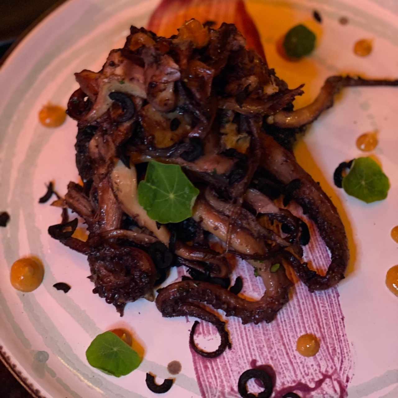 pulpo con risotto 