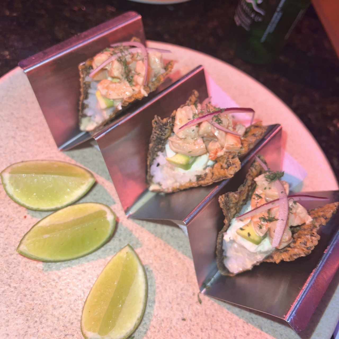 Nori tacos de jaiba 