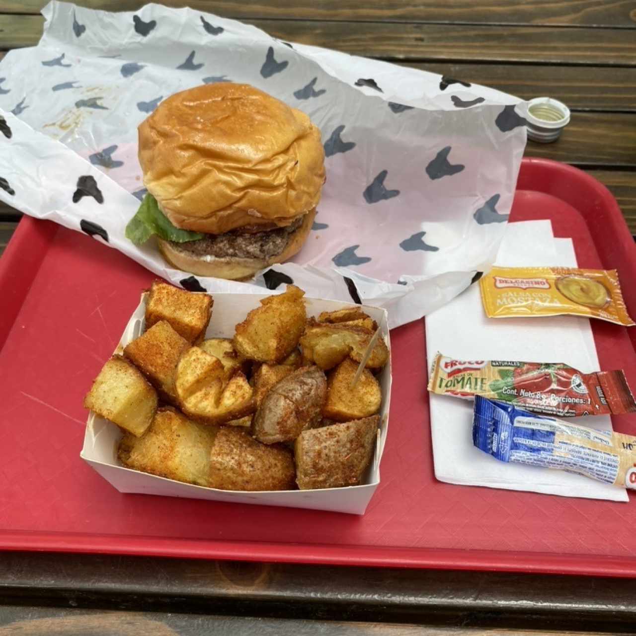 Hamburguesa gordita combo 