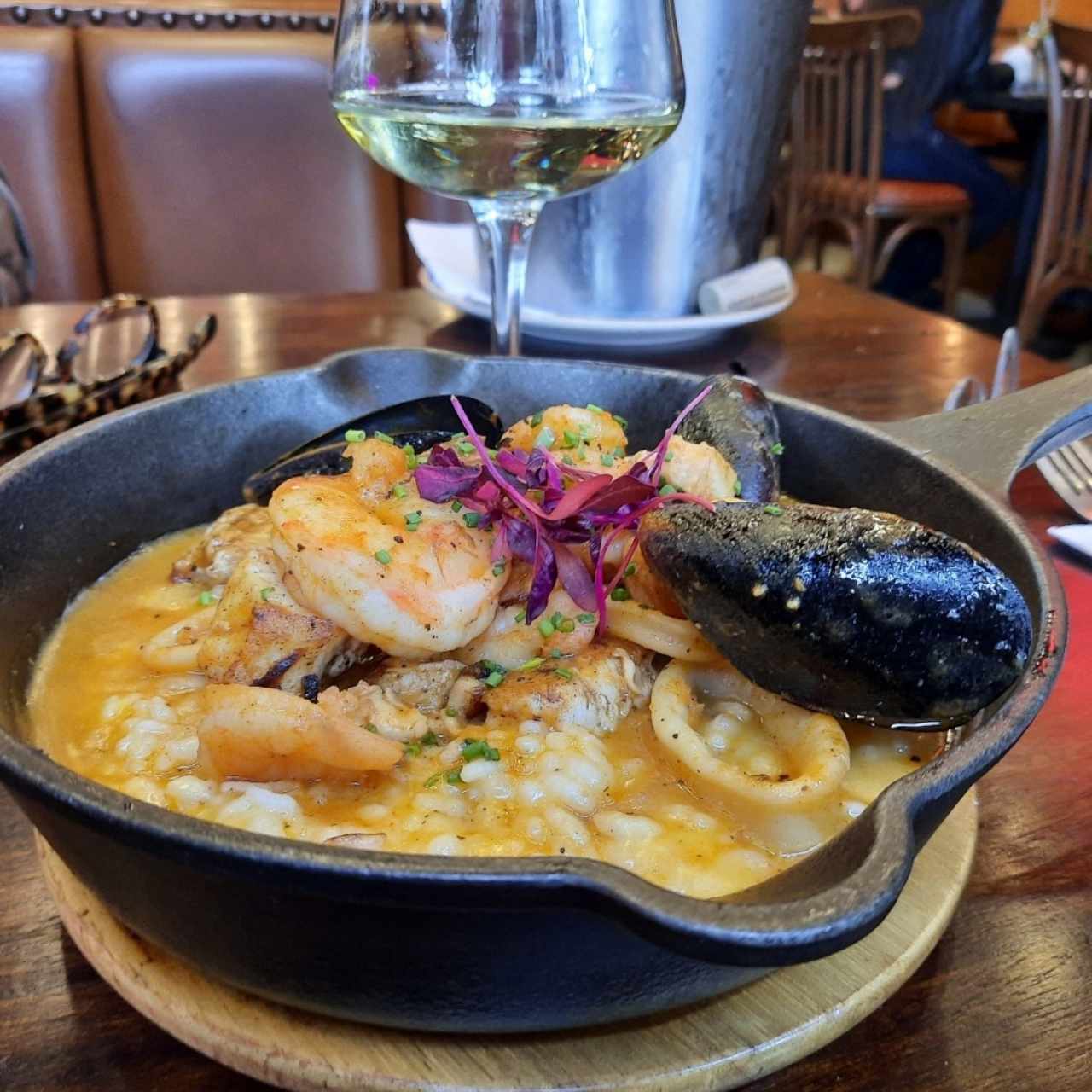 Arroz cremoso de mariscos