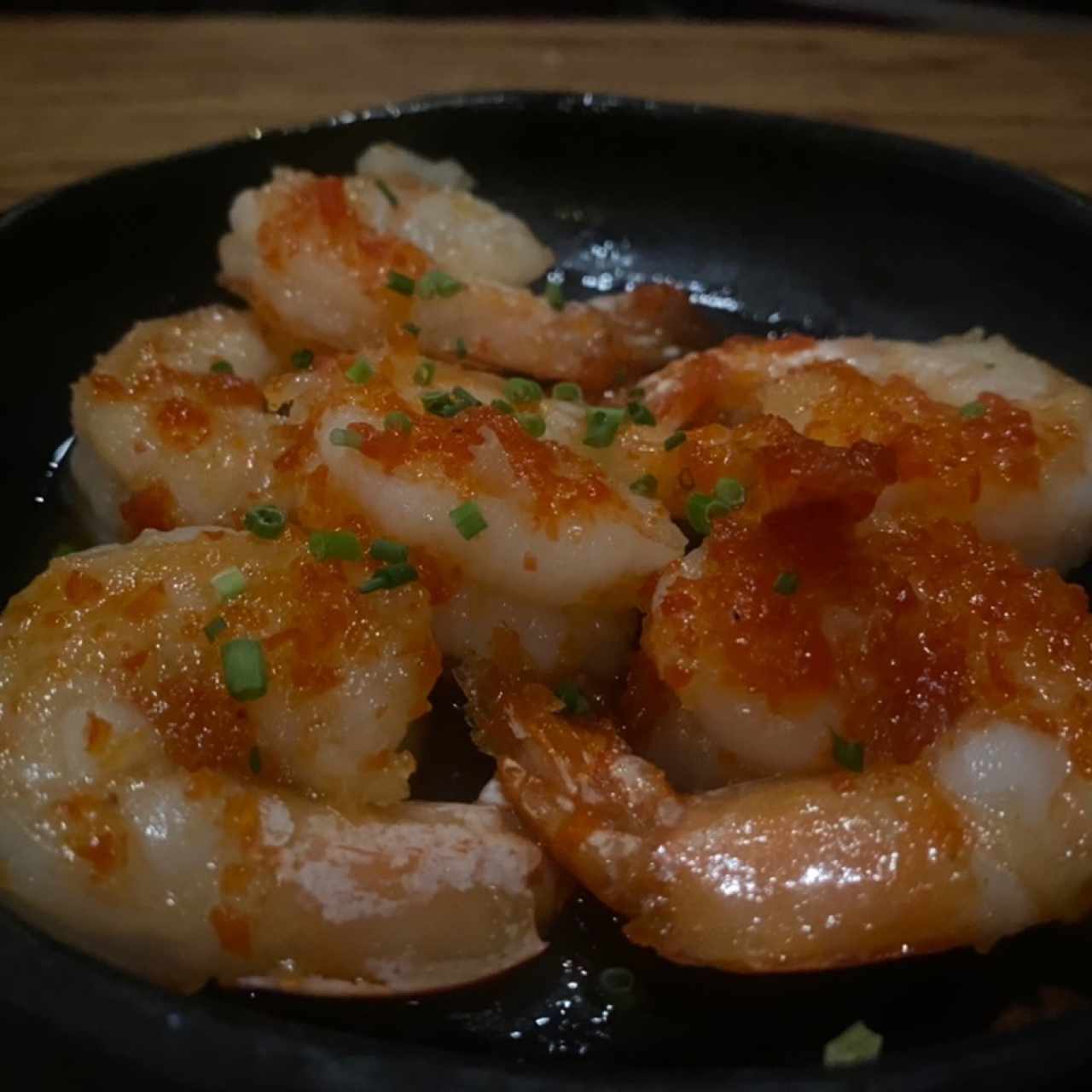 Langostinos al aji dulce 
