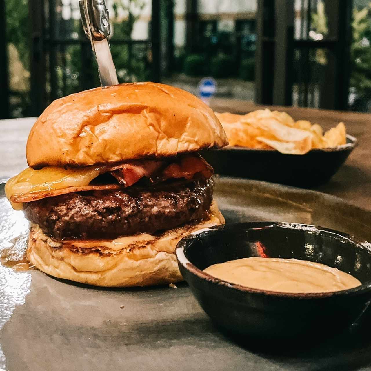 Hamburguesa de la casa 