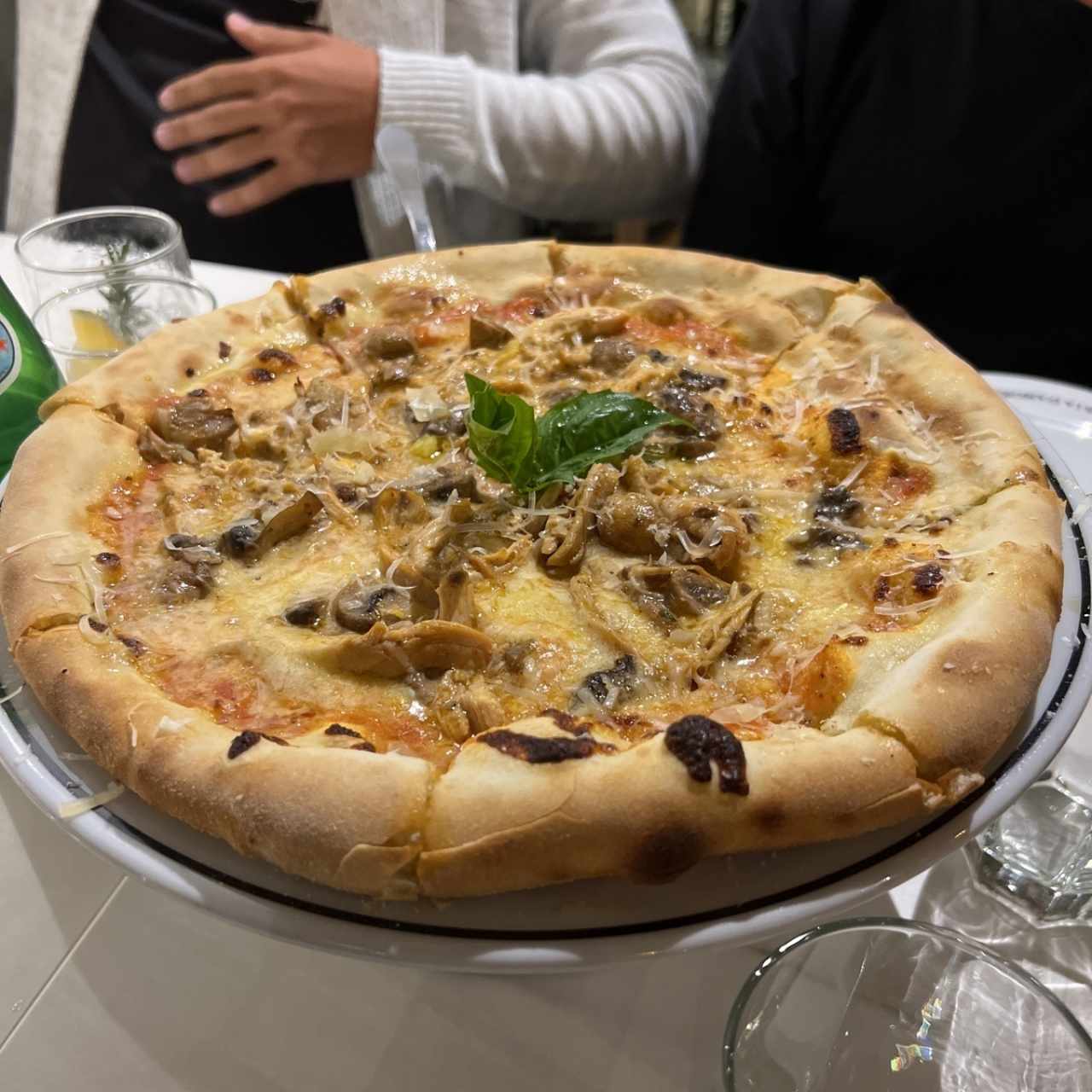 Pizza hongos 