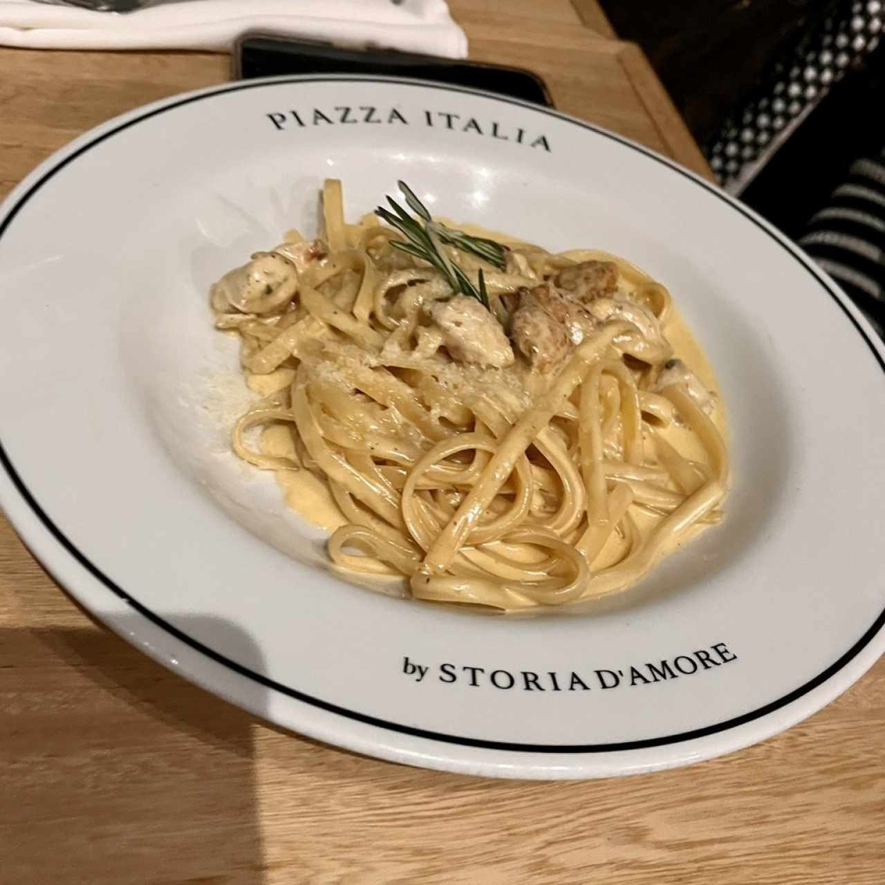 Alfredo con pollo