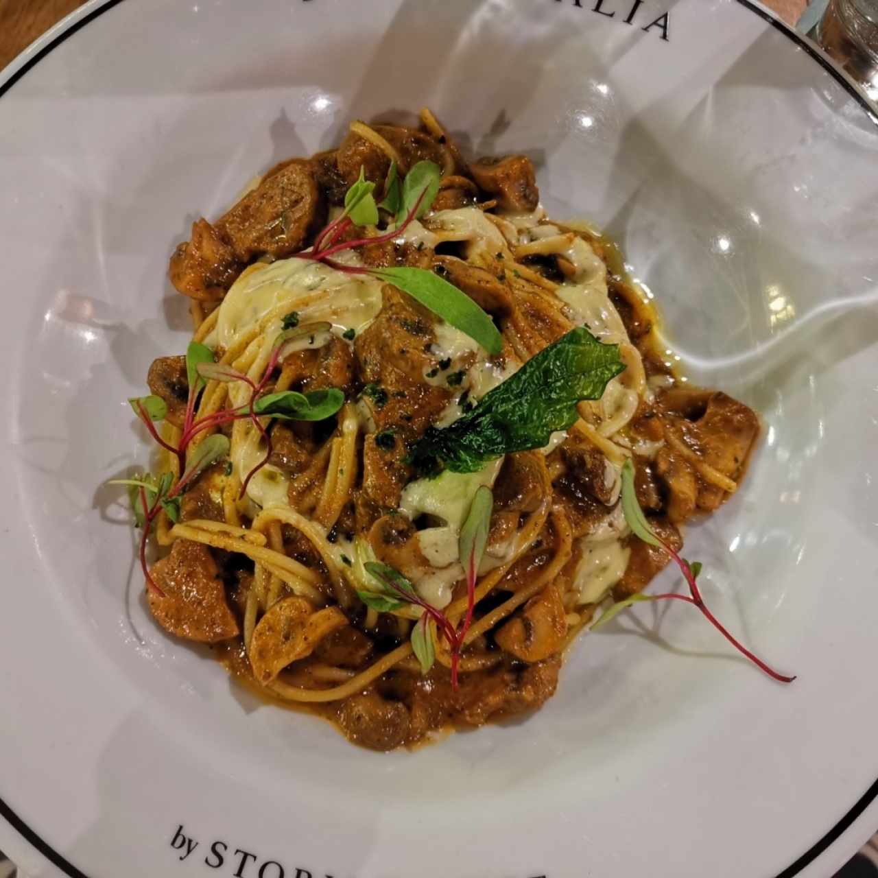 Spaguetti tartufo e fungi