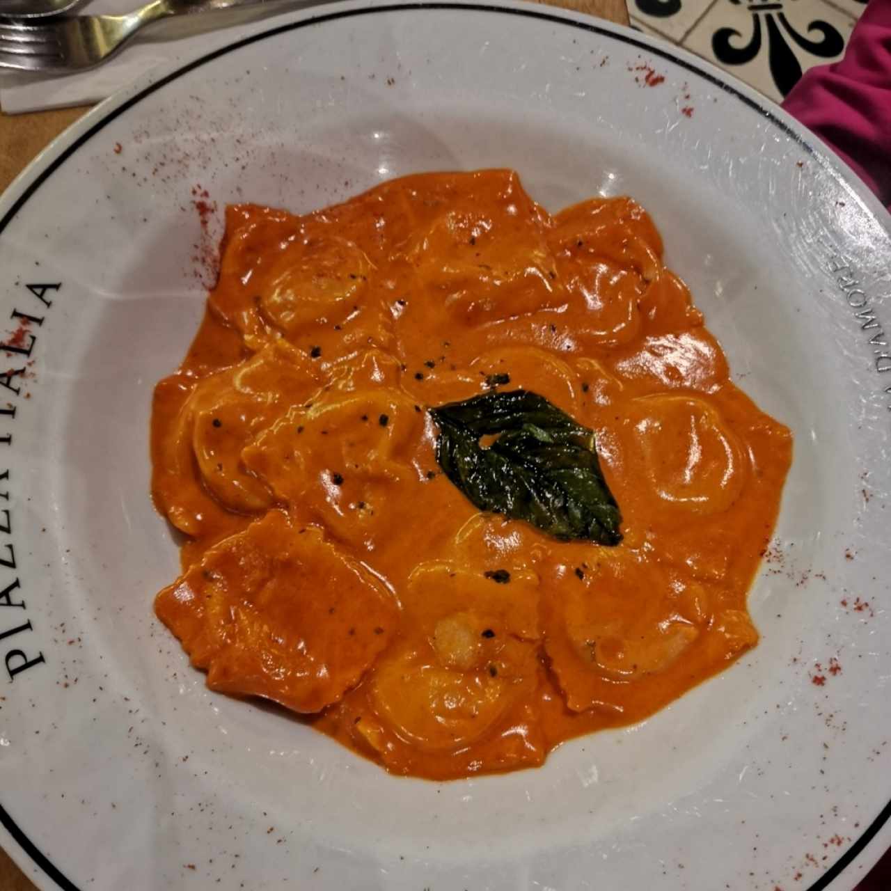 Ravioli de salmón 