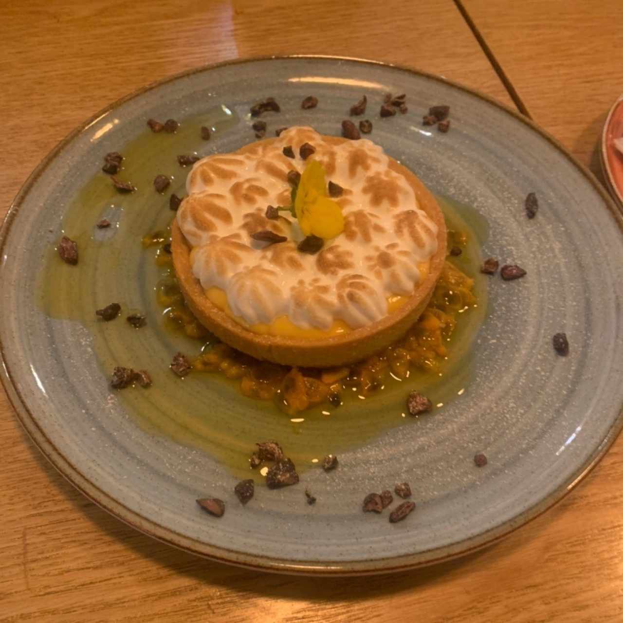 Torta de curuba y maracuya