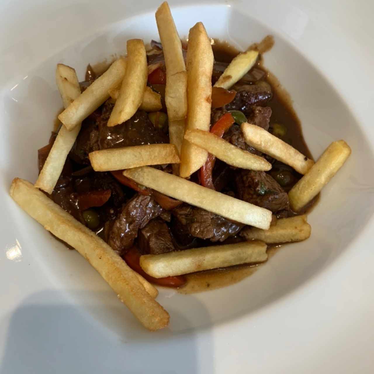 Lomo saltado al wok