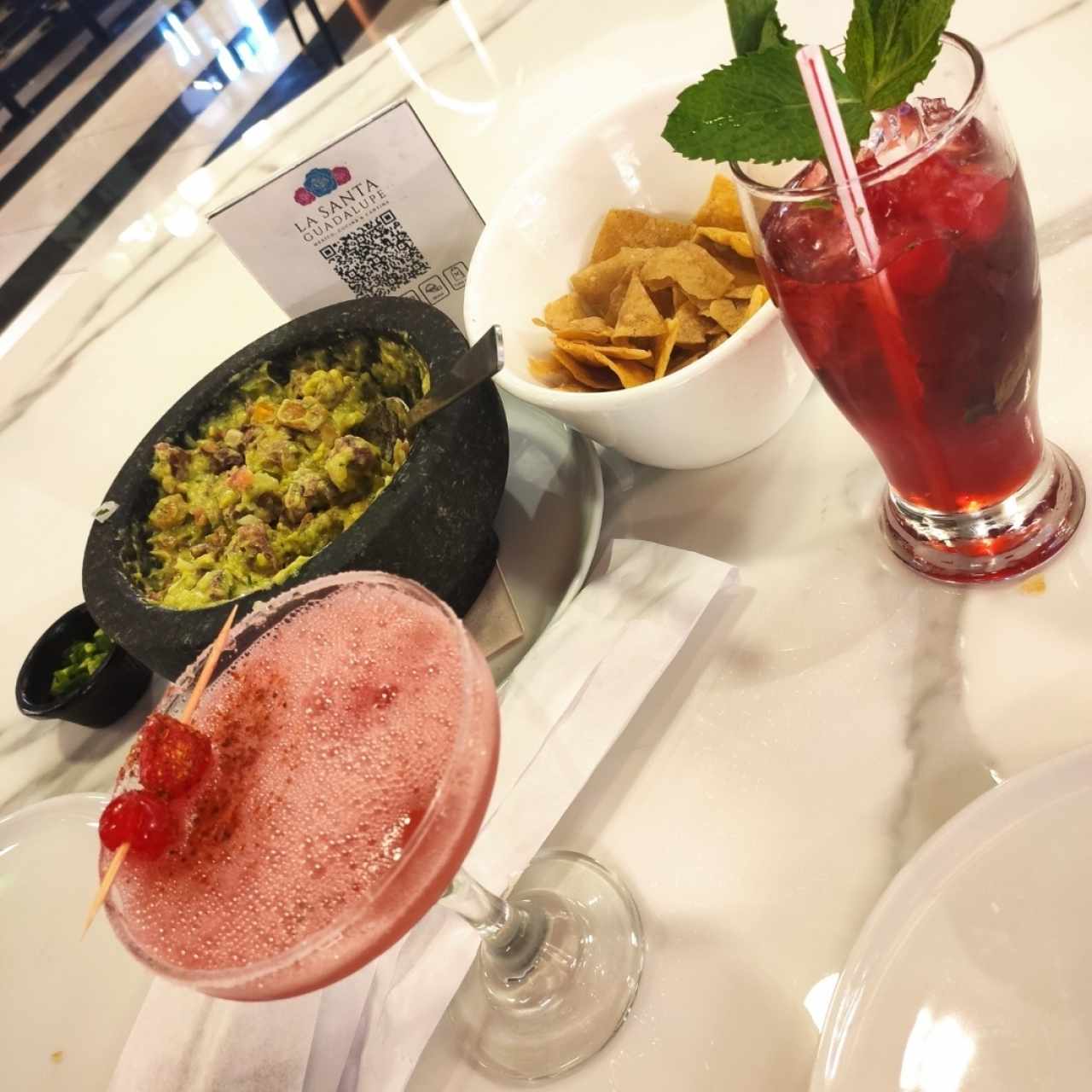 Santo Guacamole. margarita la Lupita. cóctel sin licor