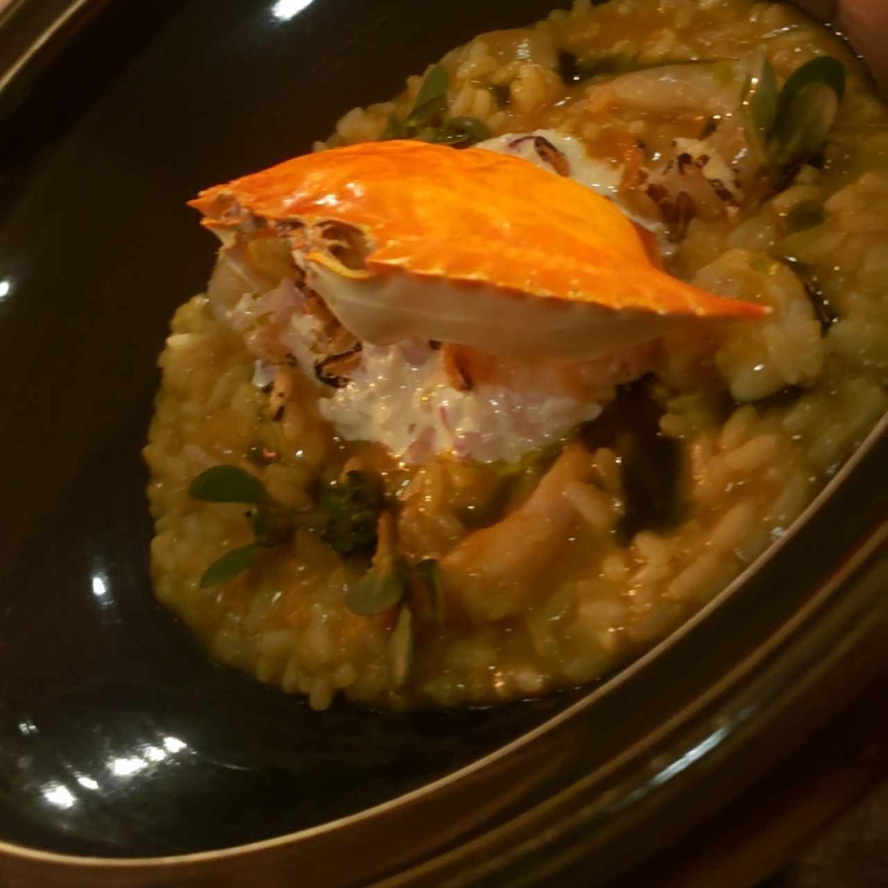 arroz de sushi con mariscos 