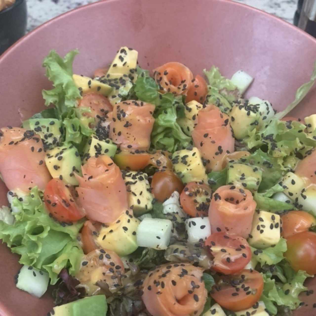 Ensalada de salmón ahumado 