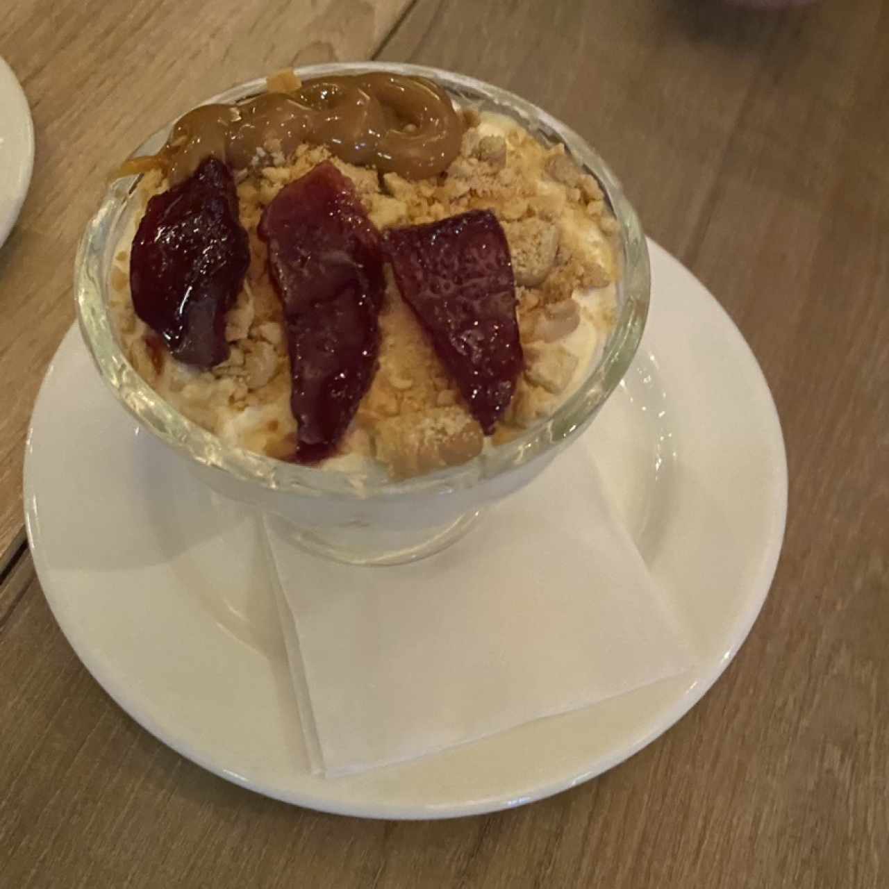 Cheesecake de pera