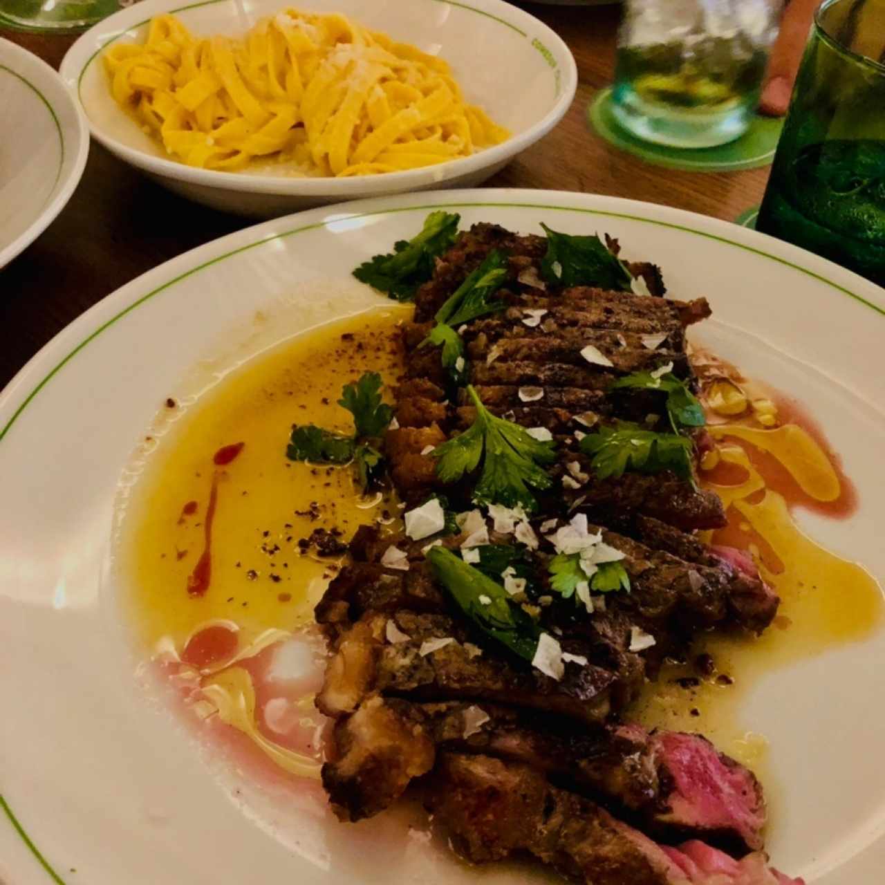 Carne con pasta