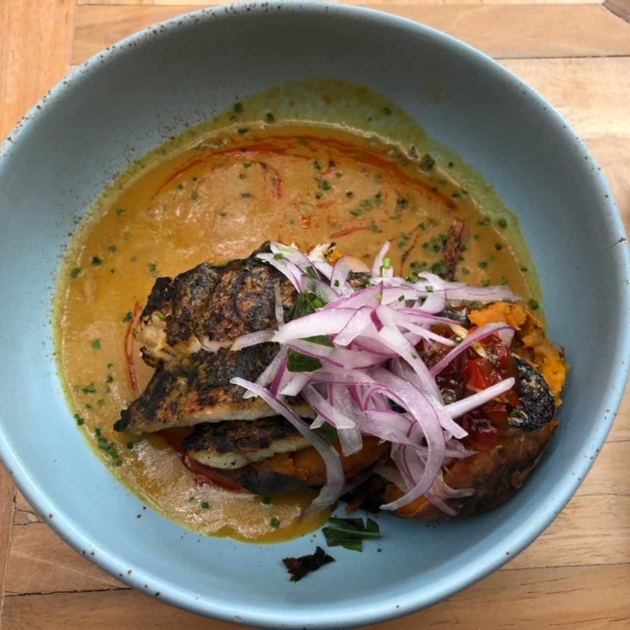 Pesca a la brasa