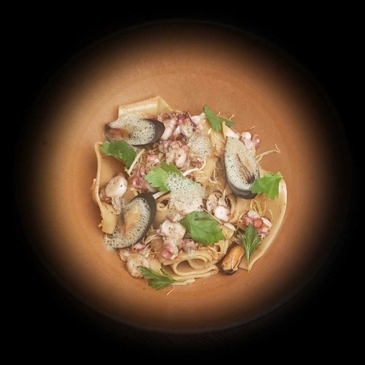 Fettuccine, Pulpo, Guanciale