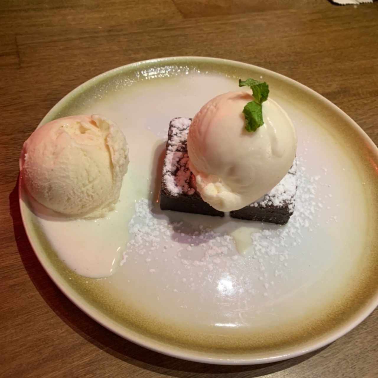 Brownie con gelato