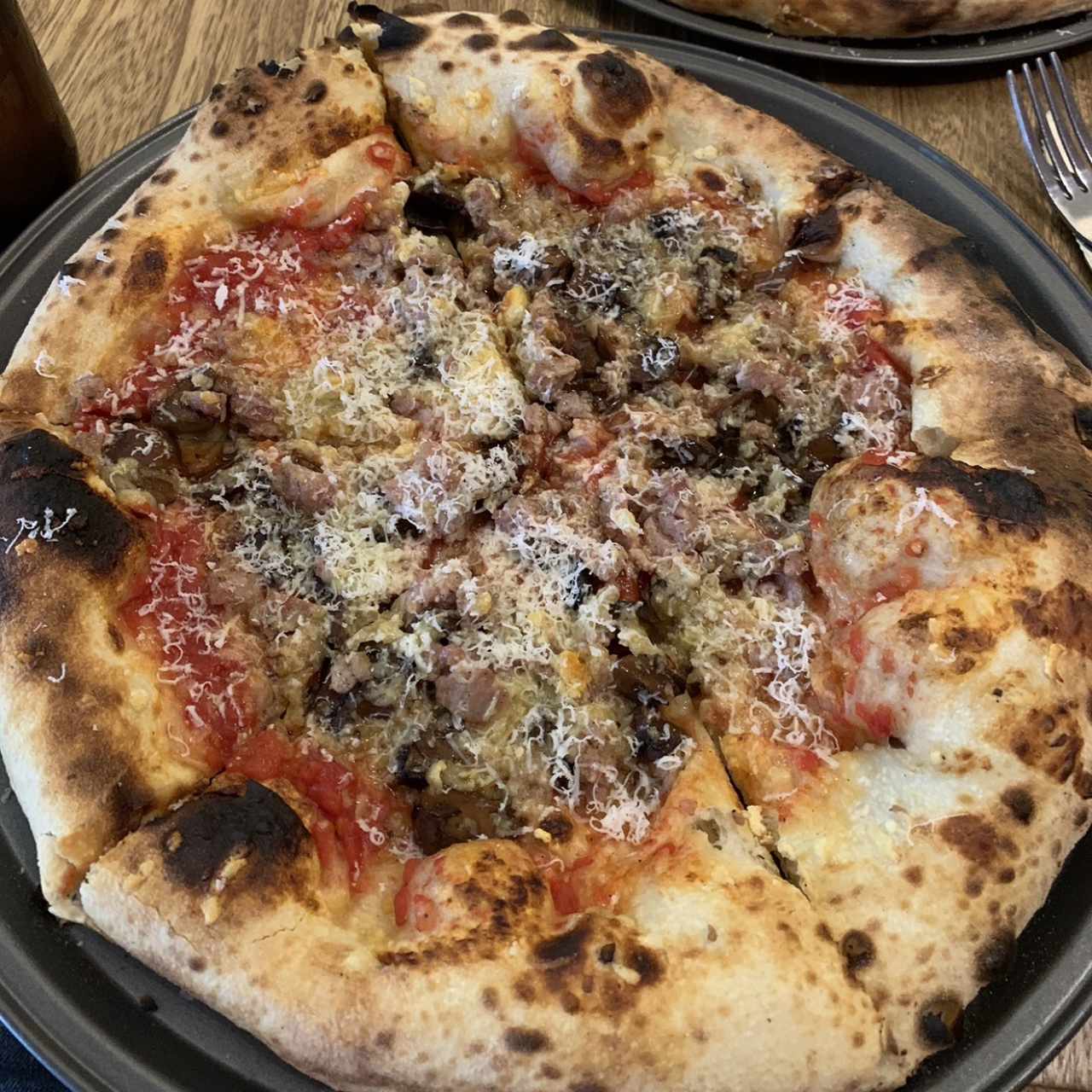 Pizza hongos