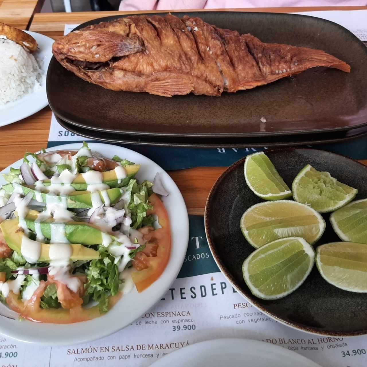 Mojarra frita.